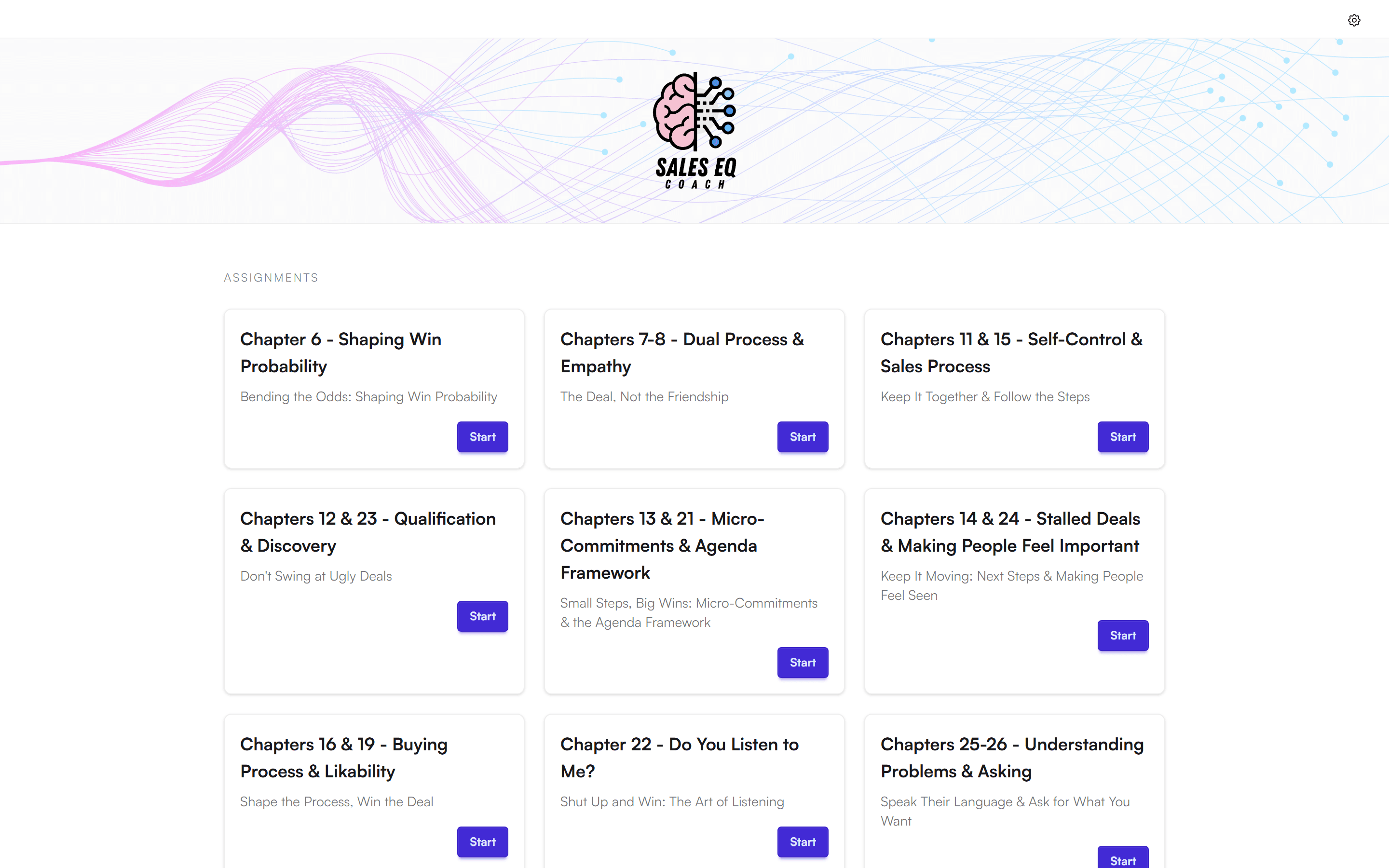 SalesEQ Coach website on desktop